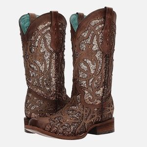 Corral C3275 (Brown/Orix Glitter) Size 10.5